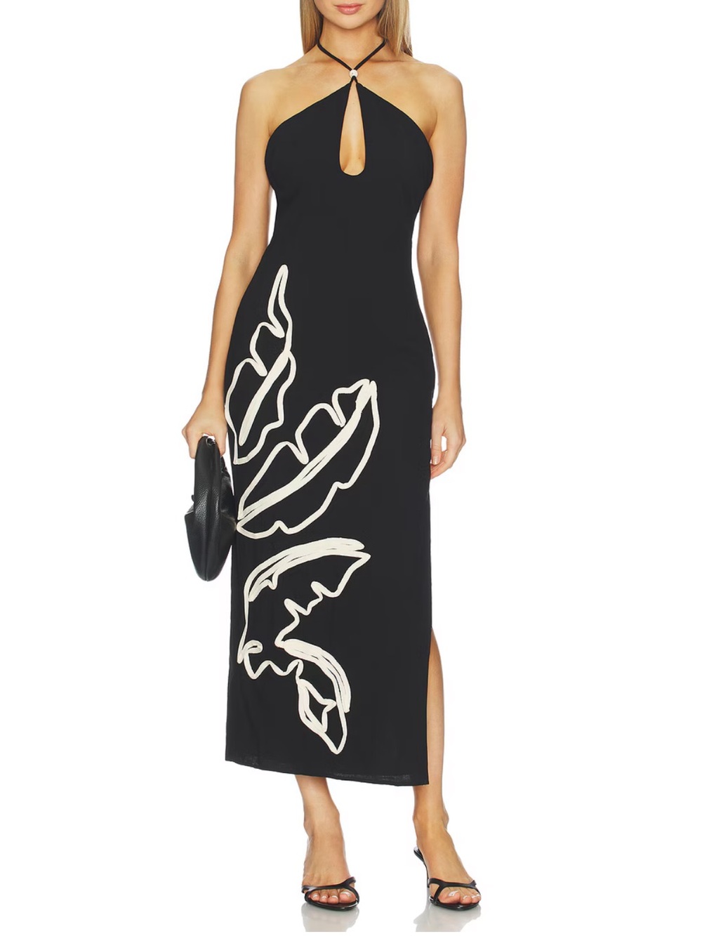 Seven Wonders Brontie Keyhole Halter Midi Dress